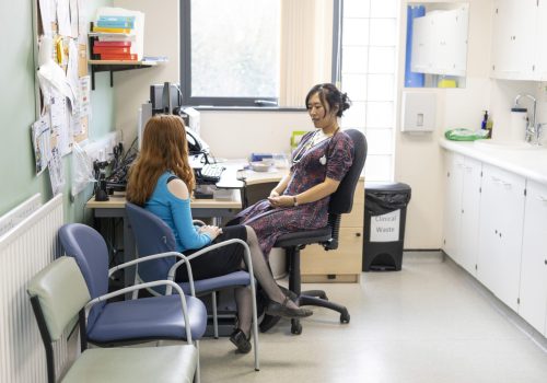 Doctor's consultation in a clinical office