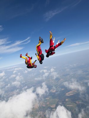Freefly skydivers