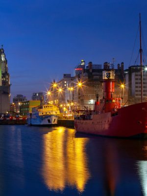 Liverpool. England. 02.11.08. The City of Liverpool on Merseyside in the northwest of England. This area of the city is a UNESCO World Heritage Site.