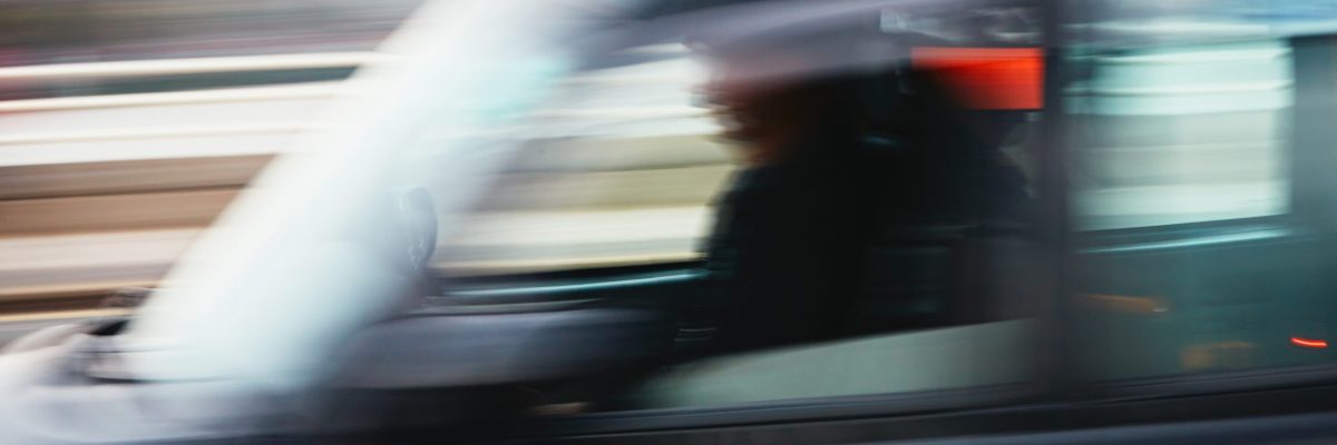 Daily life in the city. Taxi car in blurred motion. London, The United Kingdom of Great Britain and Northern Ireland